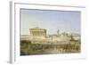 The Acropolis of Athens in the Time of Pericles 444 BC. 1851-Ludwig Lange-Framed Giclee Print