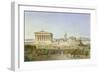 The Acropolis of Athens in the Time of Pericles 444 BC. 1851-Ludwig Lange-Framed Premium Giclee Print