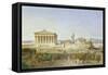 The Acropolis of Athens in the Time of Pericles 444 BC. 1851-Ludwig Lange-Framed Stretched Canvas