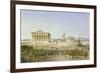 The Acropolis of Athens in the Time of Pericles 444 BC. 1851-Ludwig Lange-Framed Giclee Print