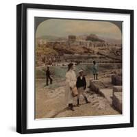 'The Acropolis of Athens, Lycabettus and Royal Palace, from Philopappos monument', 1907-Elmer Underwood-Framed Premium Photographic Print