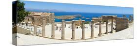 The Acropolis of Lindos, Lindos, Rhodes, Greece-Doug Pearson-Stretched Canvas