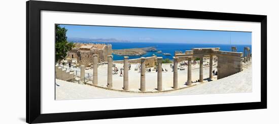 The Acropolis of Lindos, Lindos, Rhodes, Greece-Doug Pearson-Framed Photographic Print