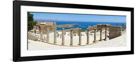 The Acropolis of Lindos, Lindos, Rhodes, Greece-Doug Pearson-Framed Photographic Print