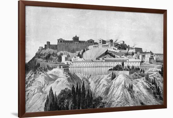 The Acropolis of Pergamon, 1902-O Schulz-Framed Giclee Print
