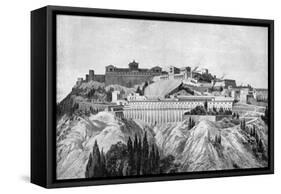 The Acropolis of Pergamon, 1902-O Schulz-Framed Stretched Canvas