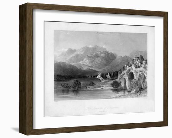 The Acropolis of Pergamum (Bergam), Turkey, 19th Century-J Redaway-Framed Giclee Print