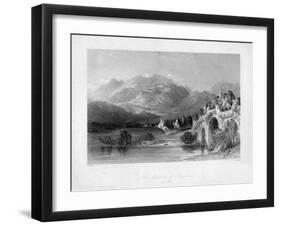 The Acropolis of Pergamum (Bergam), Turkey, 19th Century-J Redaway-Framed Giclee Print