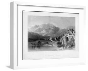 The Acropolis of Pergamum (Bergam), Turkey, 19th Century-J Redaway-Framed Giclee Print