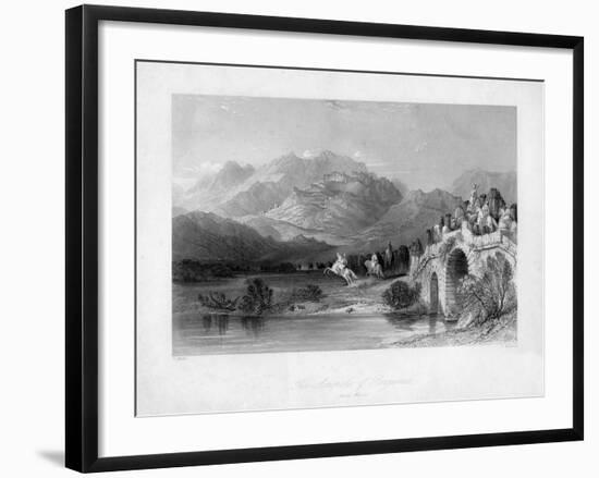 The Acropolis of Pergamum (Bergam), Turkey, 19th Century-J Redaway-Framed Giclee Print