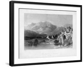 The Acropolis of Pergamum (Bergam), Turkey, 19th Century-J Redaway-Framed Giclee Print