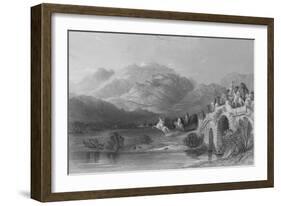 The Acropolis of Pergamus, Asia Minor-Thomas Allom-Framed Giclee Print