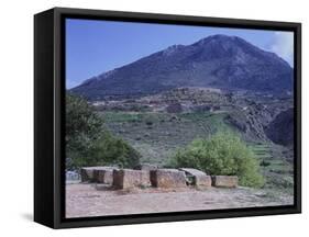 The Acropolis Seen from the Treasury of Atreus or Tomb of Agamemnon in Mycenae-null-Framed Stretched Canvas