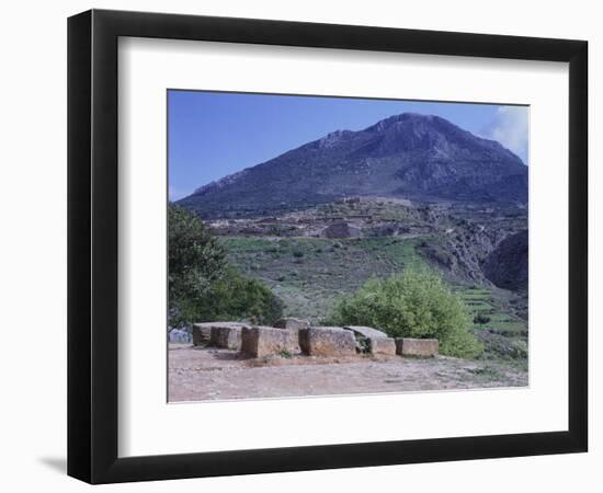 The Acropolis Seen from the Treasury of Atreus or Tomb of Agamemnon in Mycenae-null-Framed Premium Giclee Print