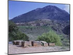 The Acropolis Seen from the Treasury of Atreus or Tomb of Agamemnon in Mycenae-null-Mounted Giclee Print