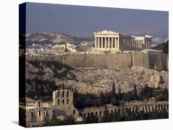 The Acropolis, Unesco World Heritage Site,Athens, Greece-Roy Rainford-Stretched Canvas