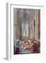 The Act of Crowning, George VI's Coronation Ceremony, Westminster Abbey, London, 12 May 1937-Henry Charles Brewer-Framed Giclee Print