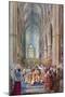 The Act of Crowning, George VI's Coronation Ceremony, Westminster Abbey, London, 12 May 1937-Henry Charles Brewer-Mounted Giclee Print