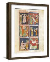 The Actions of the Angels and the Devil, Miniature from Breviary of Love-Mathys Schoevaerdts-Framed Giclee Print