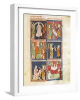 The Actions of the Angels and the Devil, Miniature from Breviary of Love-Mathys Schoevaerdts-Framed Giclee Print