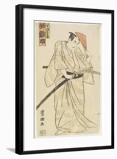 The Actor Arashi Hinasuke, C. 1790s-Utagawa Toyokuni-Framed Giclee Print