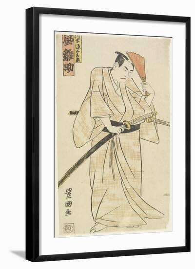 The Actor Arashi Hinasuke, C. 1790s-Utagawa Toyokuni-Framed Giclee Print