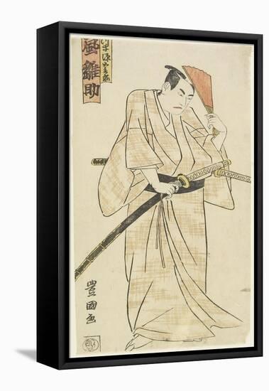 The Actor Arashi Hinasuke, C. 1790s-Utagawa Toyokuni-Framed Stretched Canvas