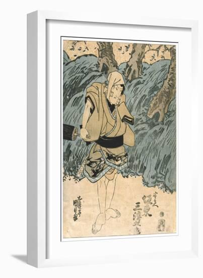 The Actor, Bando Mitsugoro, 1844-Utagawa Kunisada-Framed Giclee Print