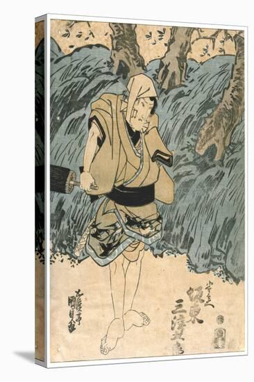 The Actor, Bando Mitsugoro, 1844-Utagawa Kunisada-Stretched Canvas