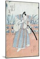 The Actor Bando Tokuke as Takahastu Yajuro, a Samurai-Utagawa Kunisada-Mounted Giclee Print