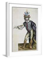 The Actor Bellemore in Role of Matamoro in Illusion Comique, Play-Pierre Corneille-Framed Giclee Print