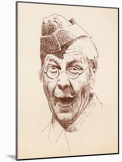 The Actor Clive Dunn as Lance Corporal Jack Jones in the BBC Television Sitcom Dad's Army-Peter Jackson-Mounted Giclee Print