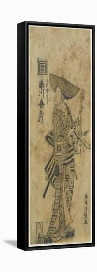 The Actor Ichikawa Benzo as the Page Kichisaburo, May 1766-Torii Kiyomitsu-Framed Stretched Canvas