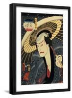 The Actor Ichikawa Danjuro VII (1791-1959)-Utagawa Kunisada-Framed Premium Giclee Print