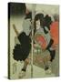 The Actor Ichikawa Danjuro VII as a Samurai Warrior-Utagawa Kunisada-Stretched Canvas