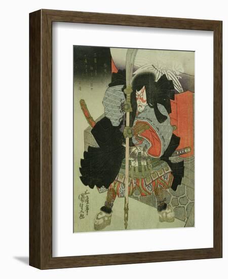 The Actor Ichikawa Danjuro VII as a Samurai Warrior-Utagawa Kunisada-Framed Giclee Print