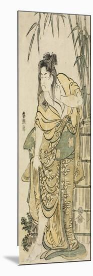 The Actor Ichikawa Komazo as a Woman with Dishevelled Hair, C.1791-Katsushika Hokusai-Mounted Giclee Print