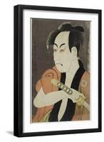 The Actor Ichikawa Omezo as the Manservant Ippei, 1794 (Colour Woodblock Print; Oban)-Toshusai Sharaku-Framed Giclee Print