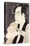 The Actor Ichikawa Omezu in the Role of the Servant Yakko Ippei, 1794-Toshusai Sharaku-Stretched Canvas