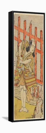 The Actor Ichikawa Yaozo in Character, Late 18th Century-Katsukawa Shunsho-Framed Stretched Canvas