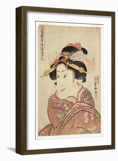 The Actor Iwai Hanshiro V as the Greengrocer's Daughter, Oshichi, C.1815-Utagawa Kunisada-Framed Giclee Print