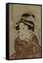 The Actor Iwai Hanshiro V as Yaoya Oshici, circa 1815-Utagawa Kunisada-Framed Stretched Canvas