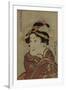 The Actor Iwai Hanshiro V as Yaoya Oshici, circa 1815-Utagawa Kunisada-Framed Giclee Print