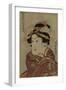 The Actor Iwai Hanshiro V as Yaoya Oshici, circa 1815-Utagawa Kunisada-Framed Giclee Print