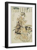 The Actor Iwai Matsunosuke as a Courtesan-Utagawa Kunisada-Framed Giclee Print