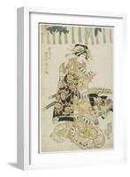 The Actor Iwai Matsunosuke as a Courtesan-Utagawa Kunisada-Framed Giclee Print