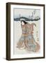 The Actor Iwai Shijaku in the Role of Kikunomae, Japanese Wood-Cut Print-Lantern Press-Framed Art Print