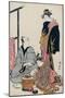 The Actor Matsumoto Koshiro IV Seated Holding a Pipe by a Brazier-Torii Kiyonaga-Mounted Giclee Print