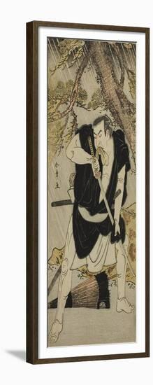 The Actor Nakamura Nakazo I as Ono Sadakuro in the Play Kanadehon Chushingura, C.1783-Katsukawa Shunsho-Framed Giclee Print