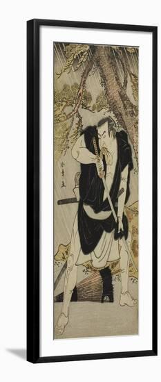 The Actor Nakamura Nakazo I as Ono Sadakuro in the Play Kanadehon Chushingura, C.1783-Katsukawa Shunsho-Framed Giclee Print